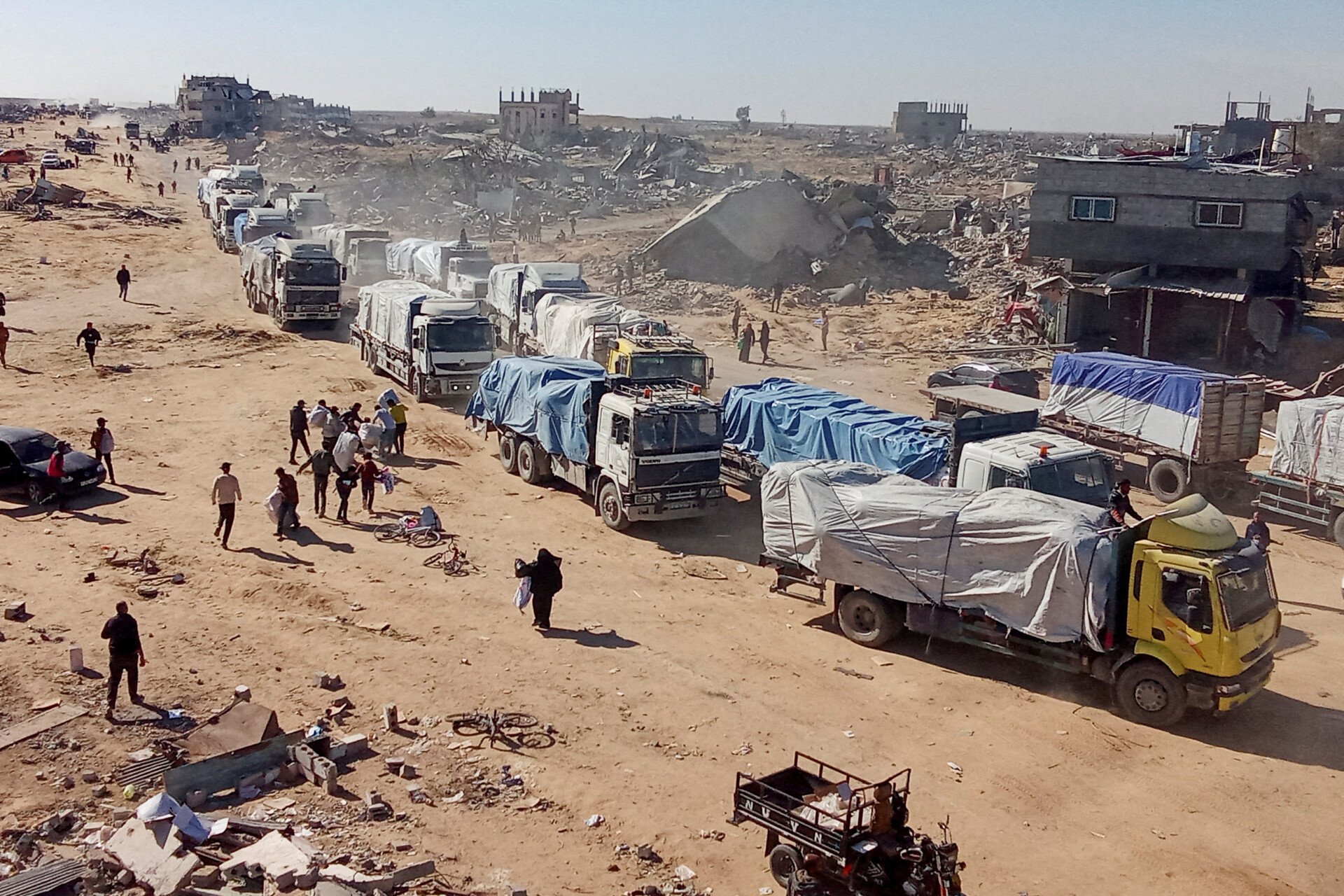 Αναστολή στην είσοδο ανθρωπιστικής βοήθειας στη Γάζα