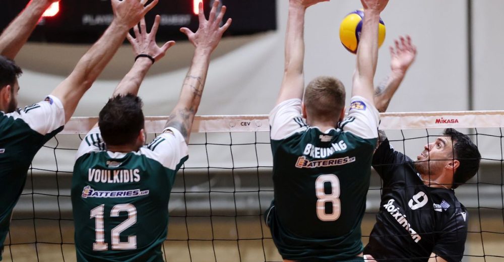 Βόλεϊ λιγκ ανδρών: Διπλό του ΠΑΟΚ στο Μετς
