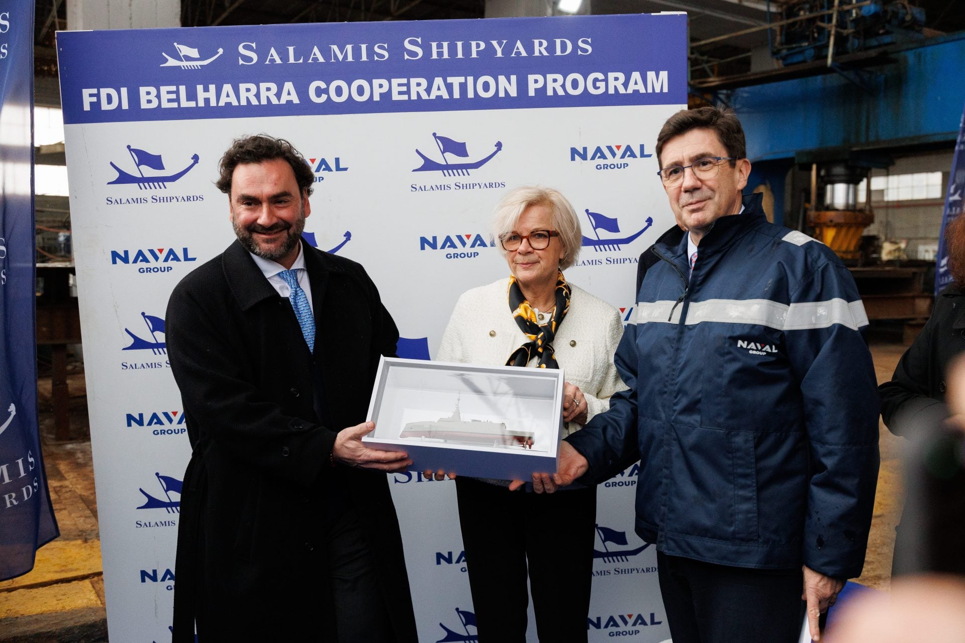 French Defence Minister pays visit to Salamis Shipyards