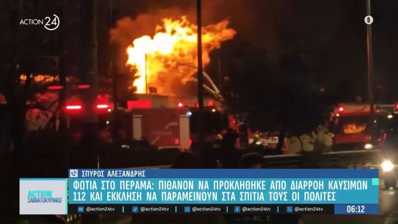 Υπό πλήρη έλεγχο η φωτιά στην περιοχή Καζάνια στο Πέραμα – Απειλήθηκαν δεξαμενές πετρελαιοπηγών