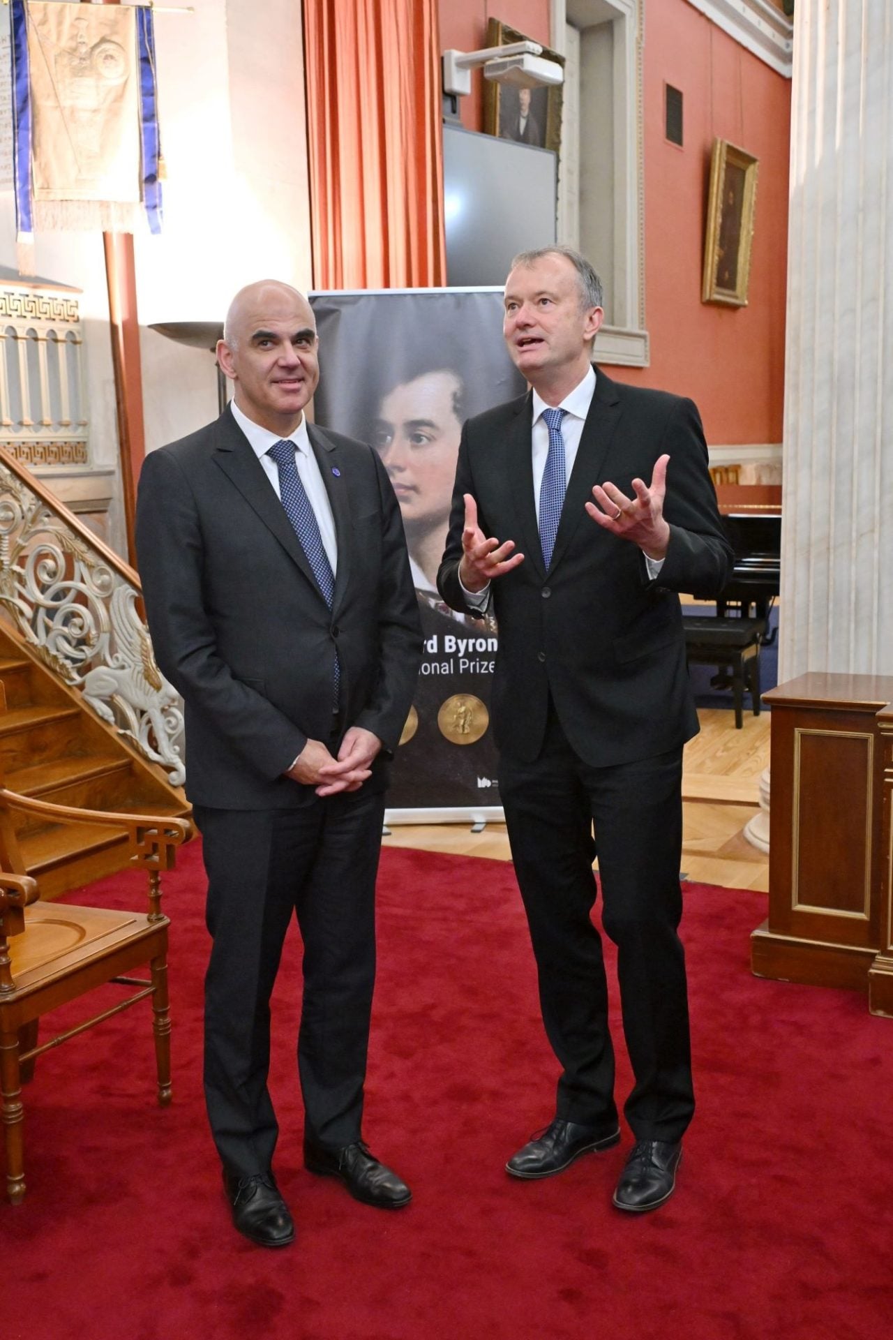 To Βραβείο Lord Byron 2025 στον Alain Berset κατά την πρώτη επίσημη επίσκεψή του στην Ελλάδα