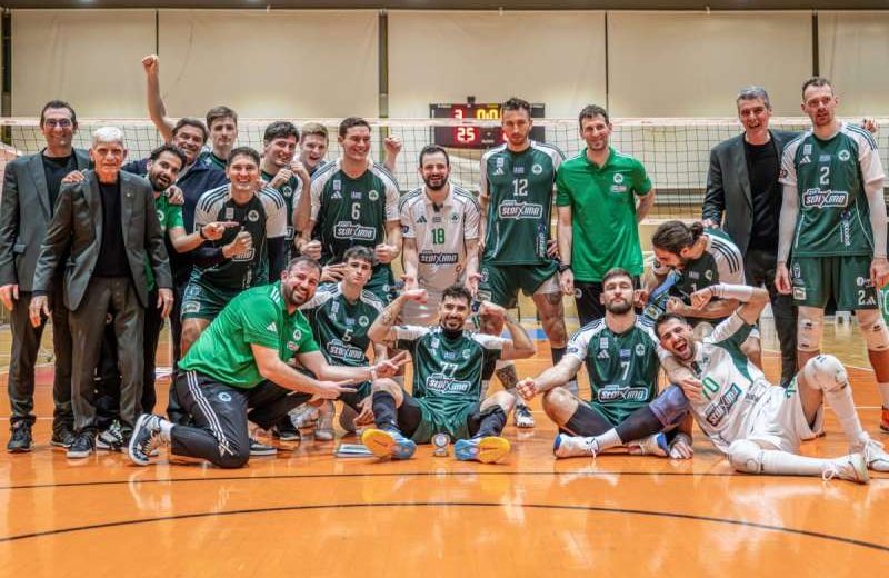 Βόλεϊ λιγκ ανδρών: 12η νίκη για τον Παναθηναϊκό