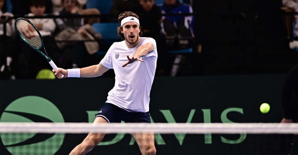 Davis cup: Ισοφάρισε ο Τσιτσιπάς για την Ελλάδα
