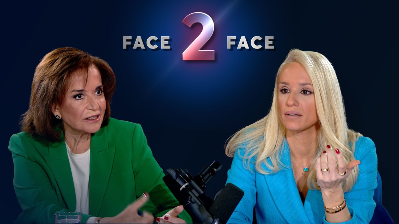 Η Ντόρα Μπακογιάννη στο Face2Face και την Κατερίνα Παναγοπούλου την Κυριακή 15/2