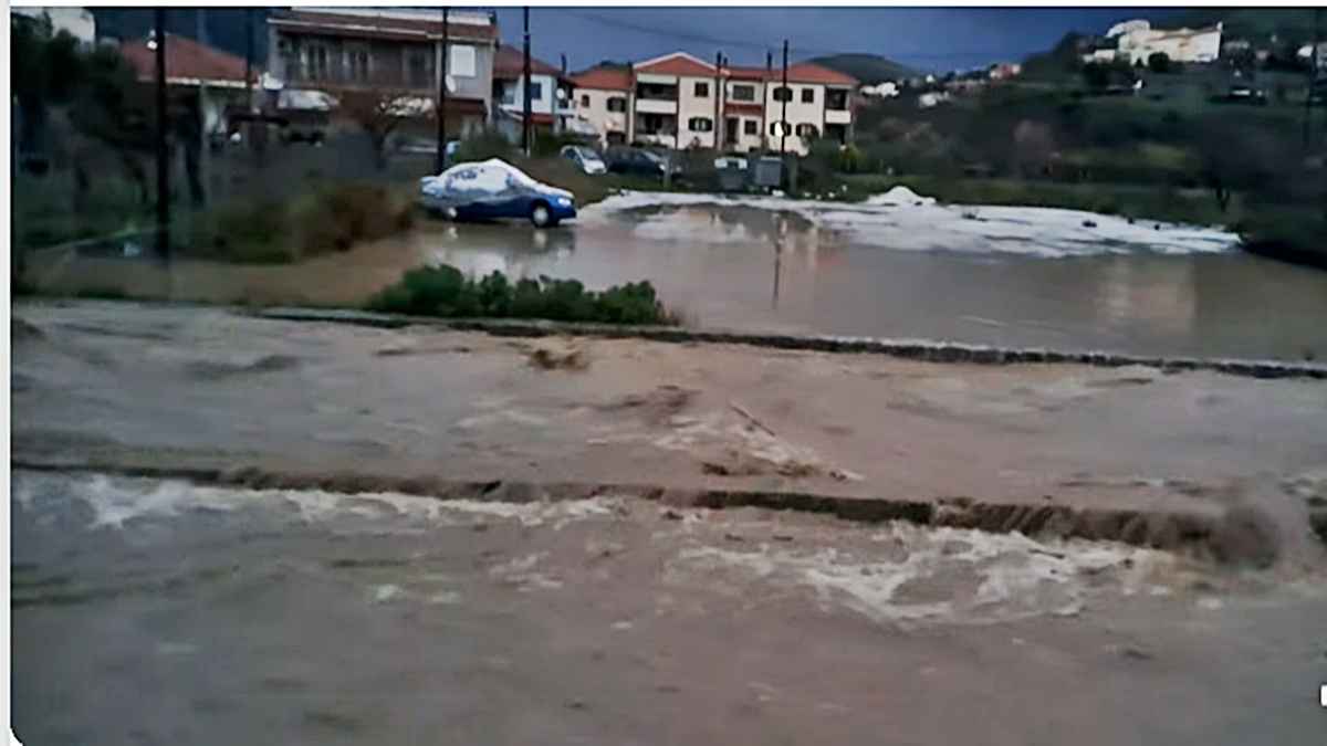 Σάρωσε η κακοκαιρία στη Λήμνο: «Πάνω από 100 τόνοι βροχής» μέσα σε λίγες ώρες