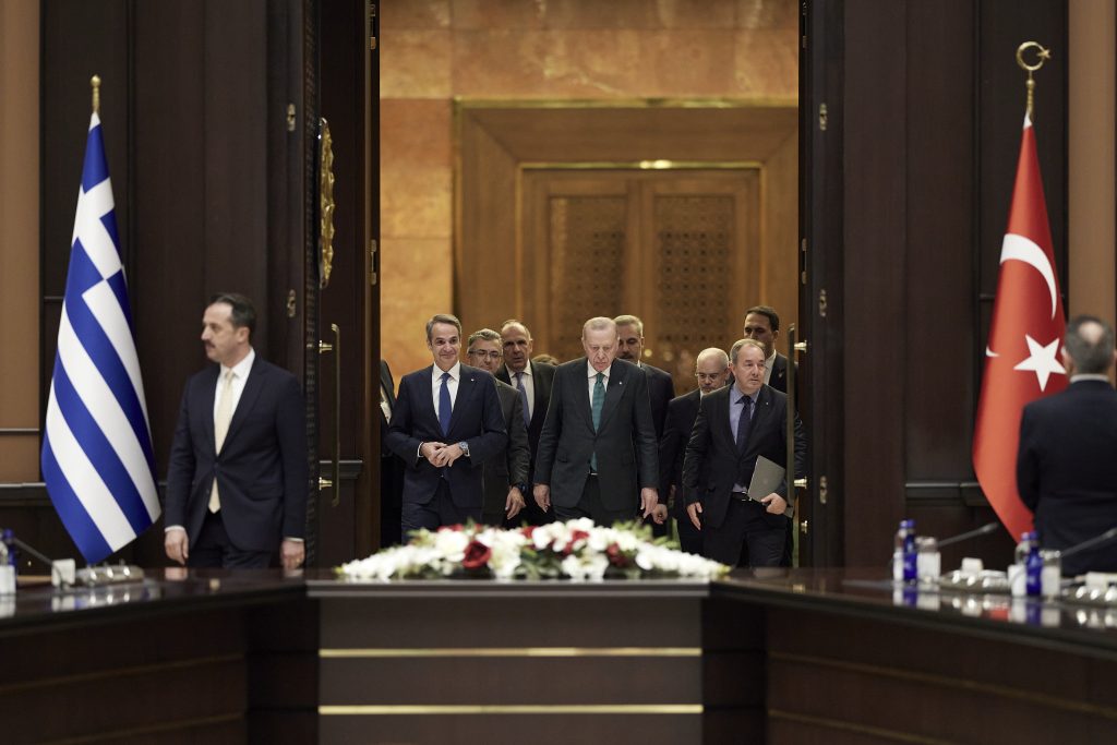 Συνάντηση Μητσοτάκη Ερντογάν