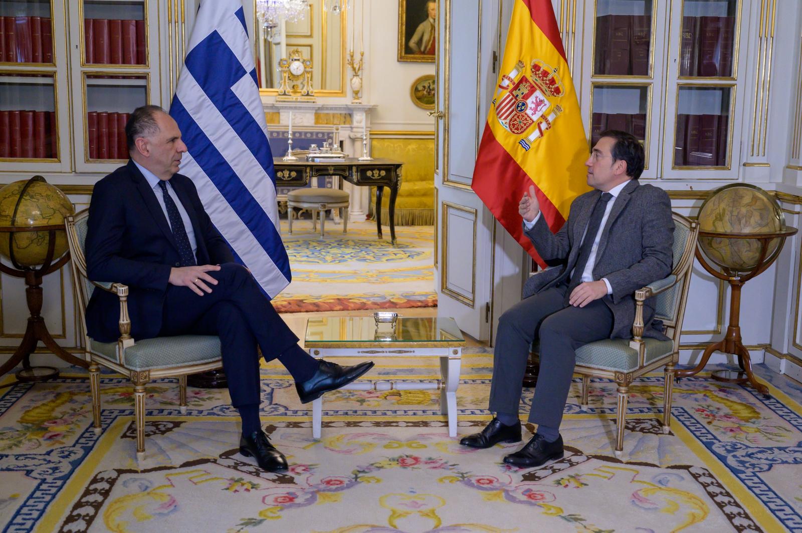 Γεραπετρίτης: Κοινό όραμα Ελλάδας - Ισπανίας για μία ισχυρότερη Ευρώπη