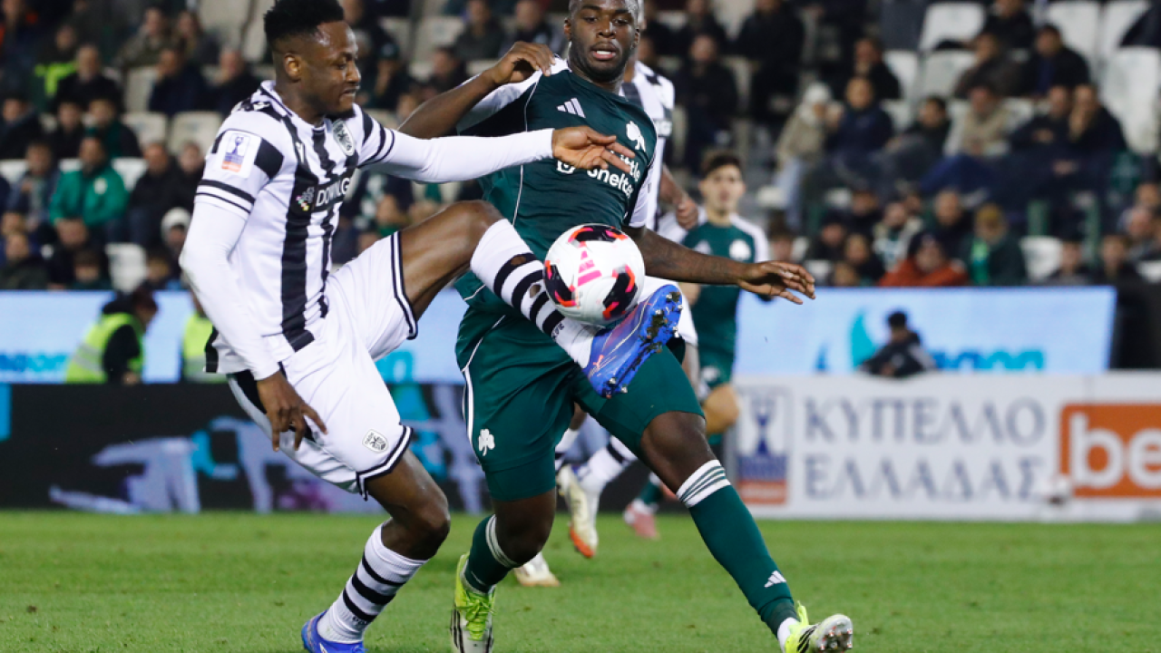 Κύπελλο Ελλάδας: Προβάδισμα πρόκρισης για τον ΠΑΟΚ, 0-1 τον Παναθηναϊκό