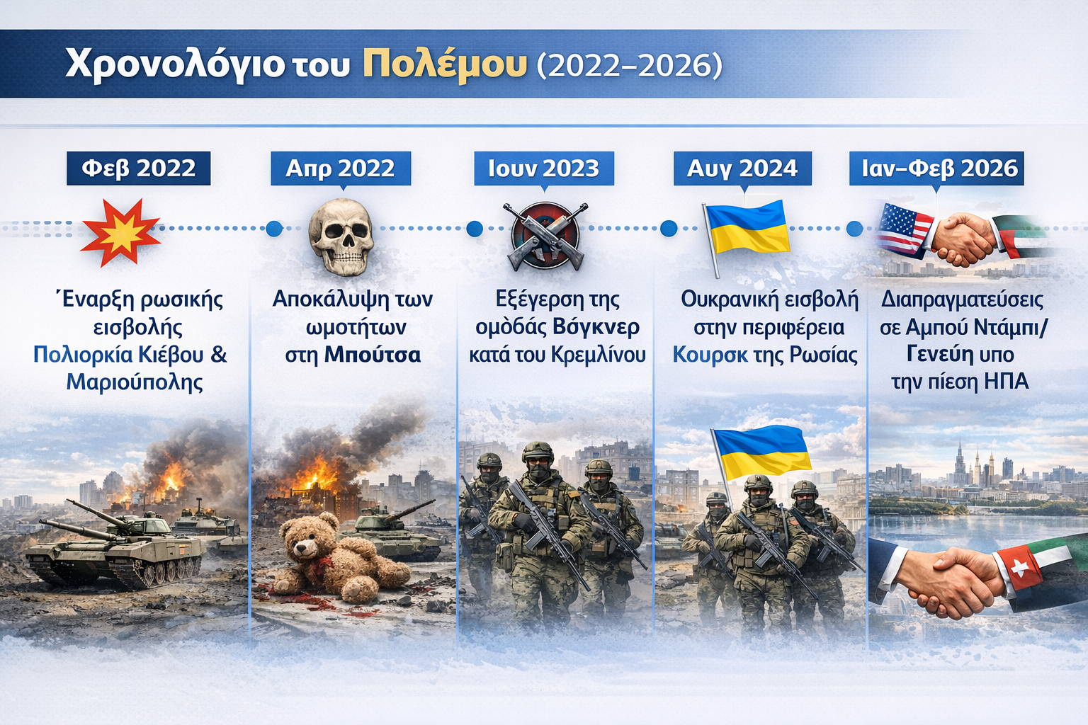 Τέσσερα χρόνια πολέμου σε πέντε φάσεις (infographic) – News.gr