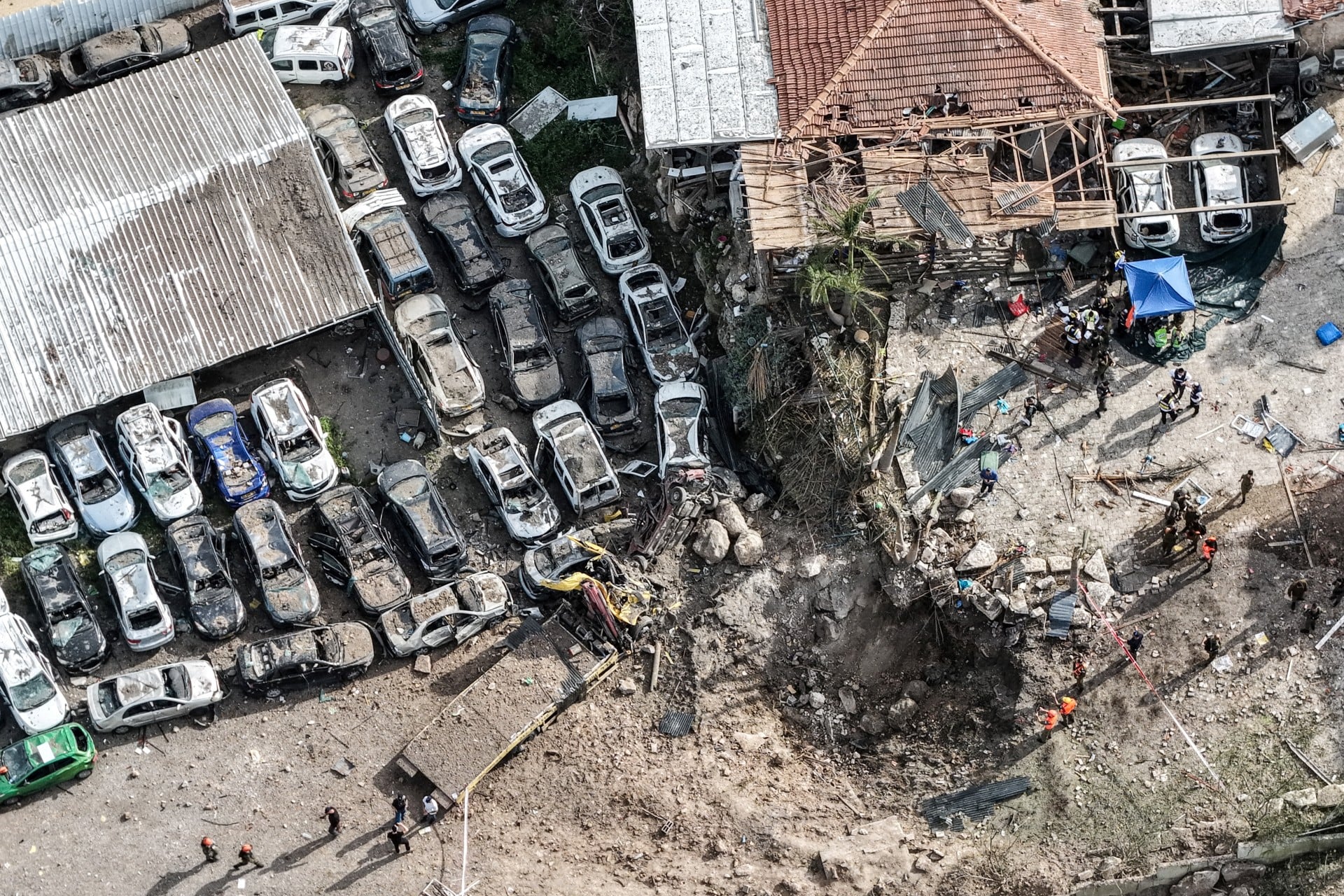 11 άμαχοι τραυματίες από πρόσκρουση ιρανικού πυραύλου