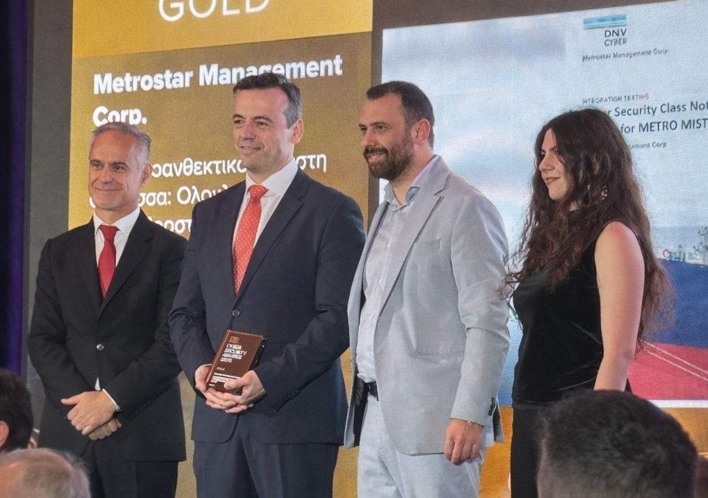 Χρυσή διάκριση στα Cyber Security Awards 2026 για την εφαρμογή Cyber Secure Notation στον στόλο της