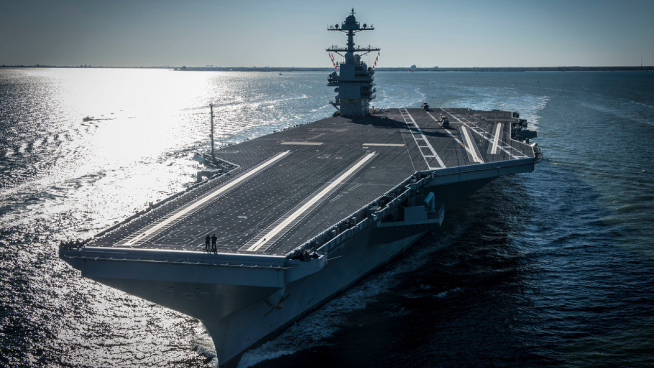 Το USS Gerald R. Ford κατευθύνεται στην Κρήτη για επισκευές ύστερα από φωτιά στο πλοίο