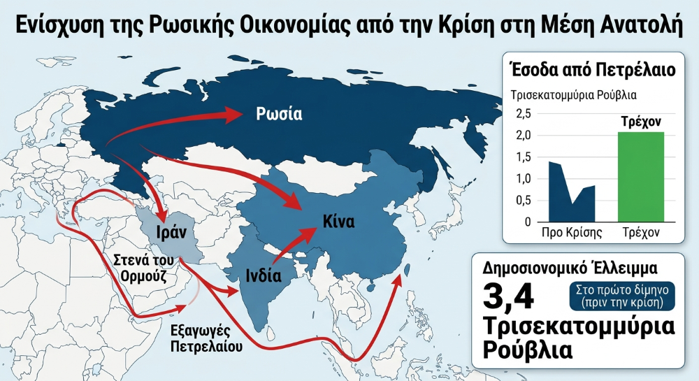 Πώς η κρίση στη Μέση Ανατολή ενισχύει τη ρωσική οικονομία – News.gr