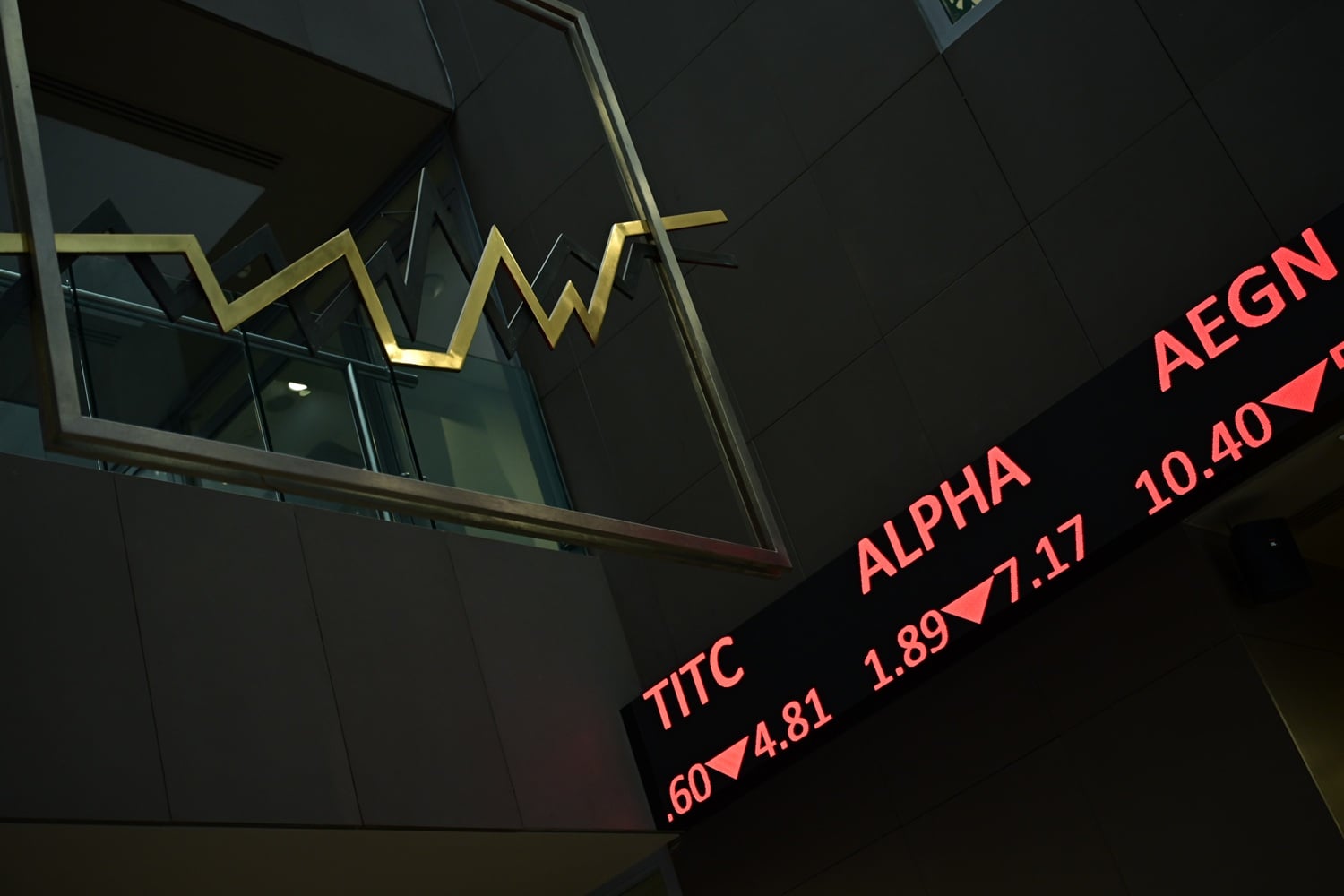 Χρηματιστήριο: «Μαζεύει» τις αρχικές απώλειες, αν και παραμένει στο «κόκκινο»