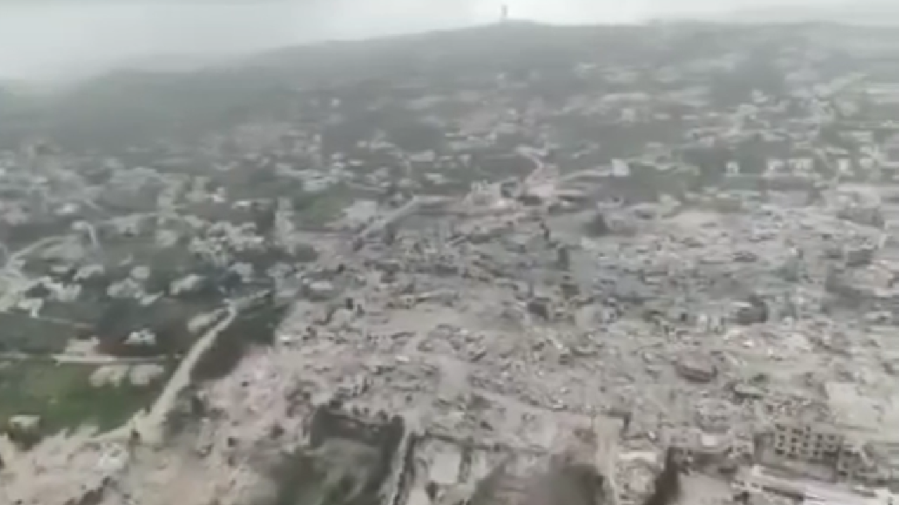 Λίβανος: Εικόνες από drone της ισοπεδωμένης Bint Jbeil