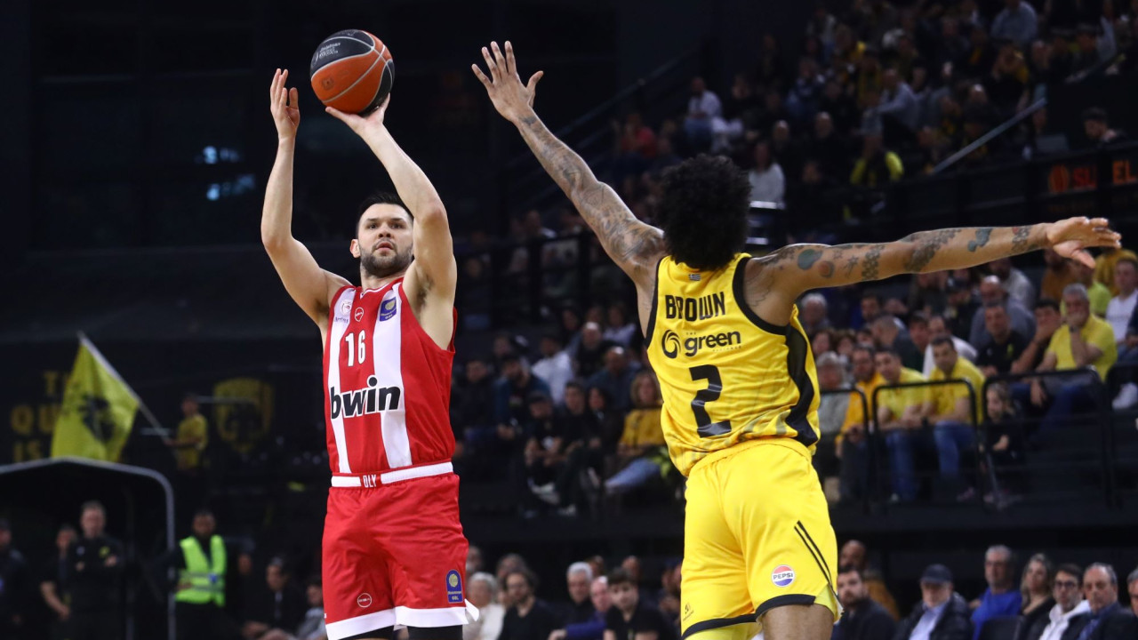 Ολυμπιακός - ΑΕΚ 94-84: Σκληρή μάχη για τους ερυθρόλευκους πριν τη Μονακό