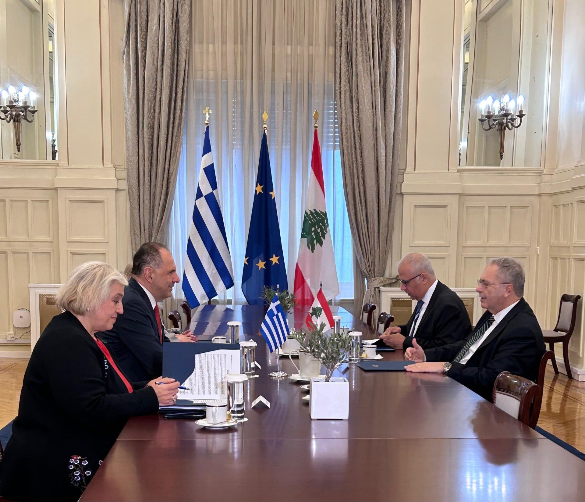 Συνάντηση Γ. Γεραπετρίτη με τον αντιπρόεδρο του Λιβάνου