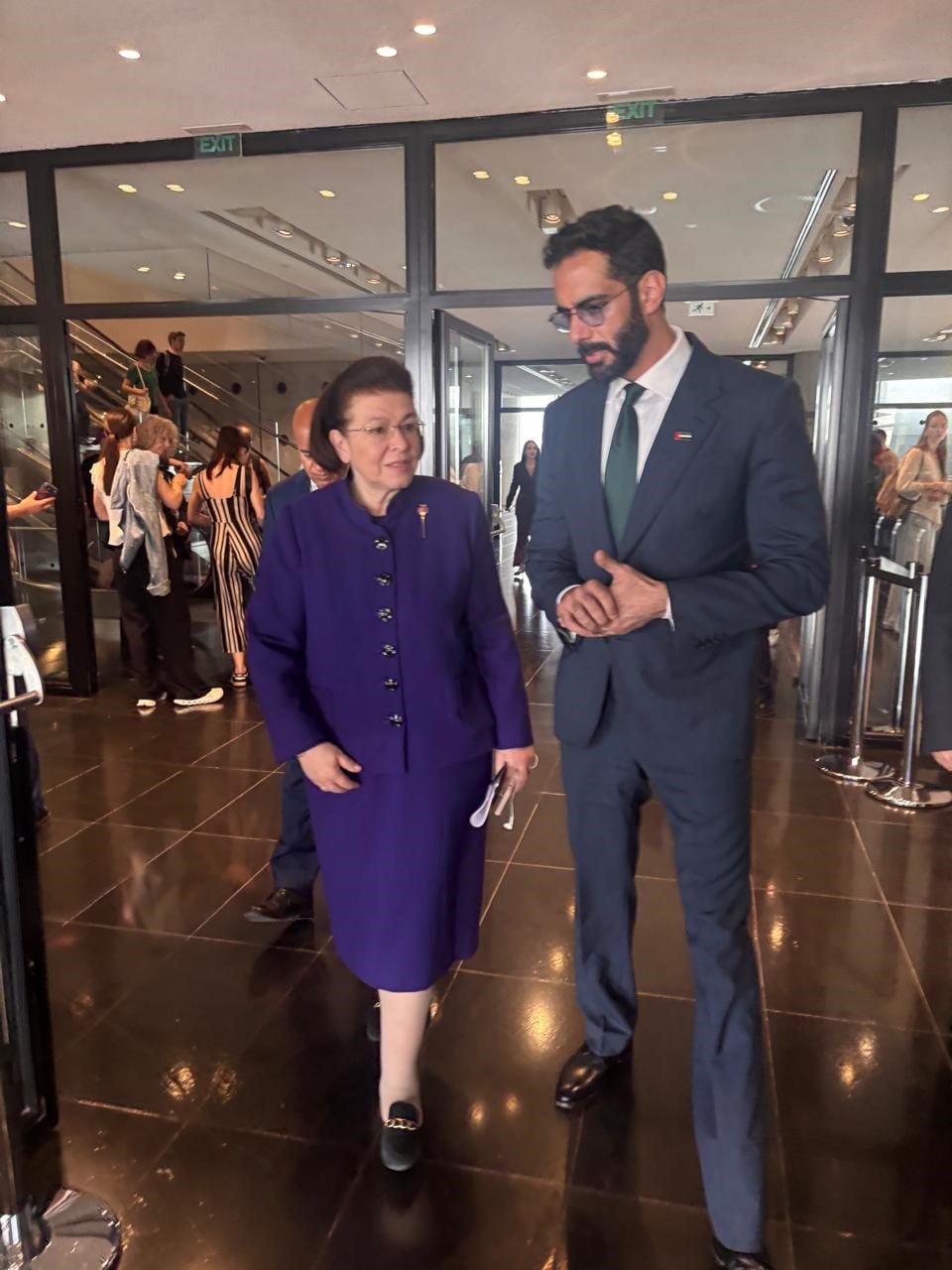 Συνάντηση με τον Υπουργό Πολιτισμού των Ηνωμένων Αραβικών Εμιράτων Salem bin Khalid Al Qassimi, στην Αθήνα