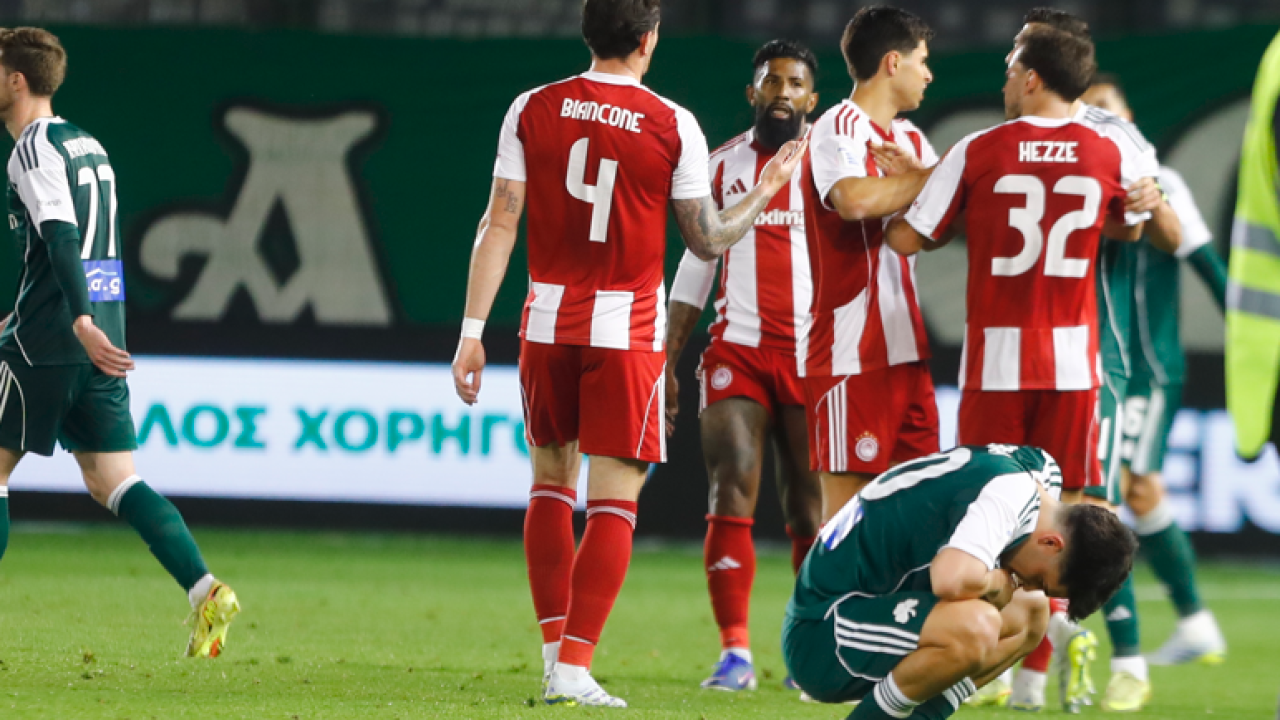 Super League: Οδυνηρή ήττα για τον Παναθηναϊκός, 2-0 από τον Ολυμπιακό
