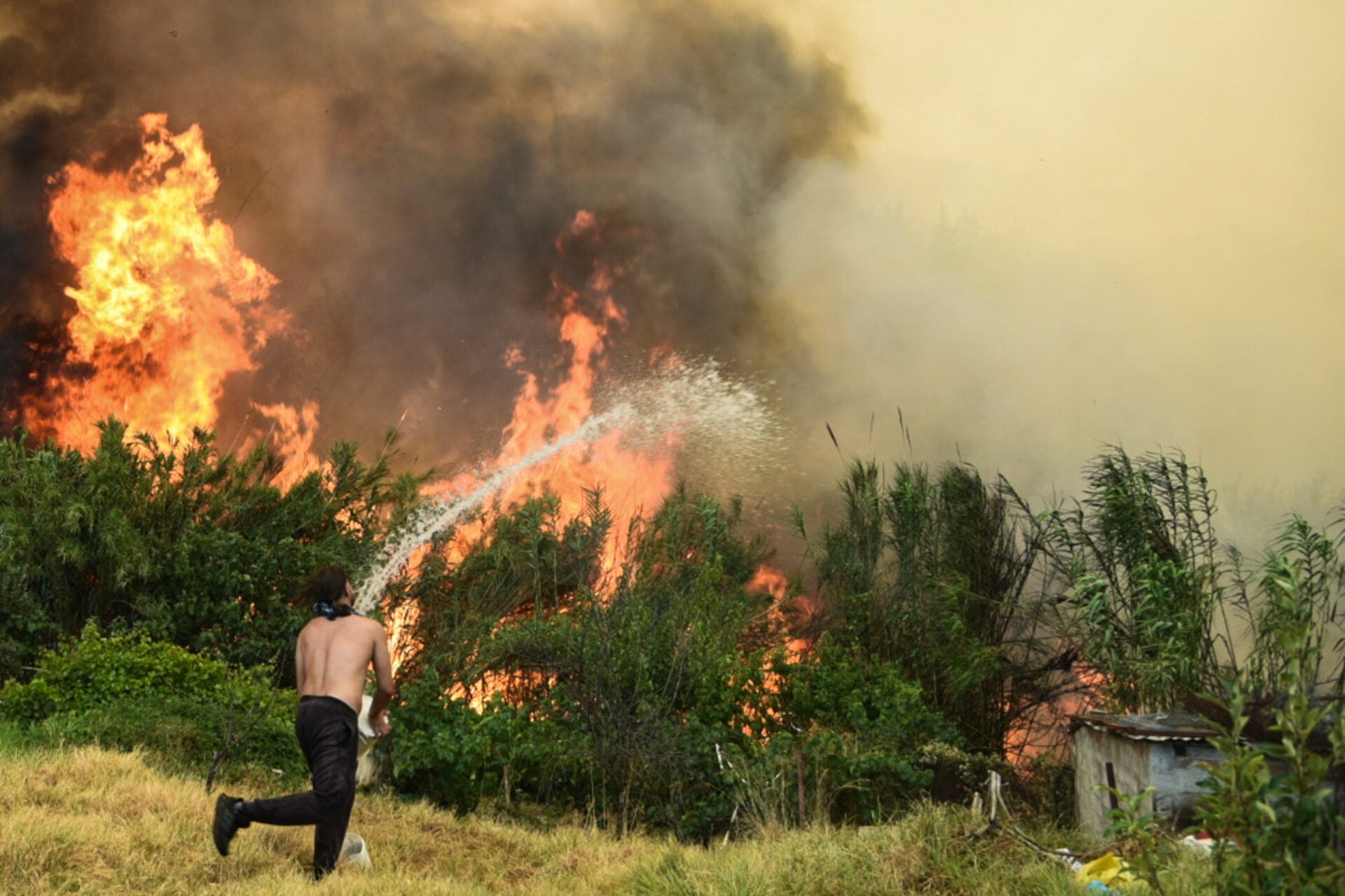 Φωτιά τώρα στην Αχαΐα – Μήνυμα 112 στην Άνω Πορόβιτσα για εκκένωση προς Ακράτα