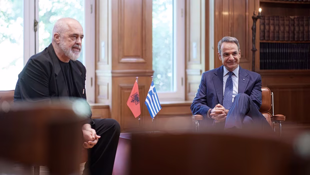 Συνάντηση Μητσοτάκη - Ράμα στο Μαξίμου