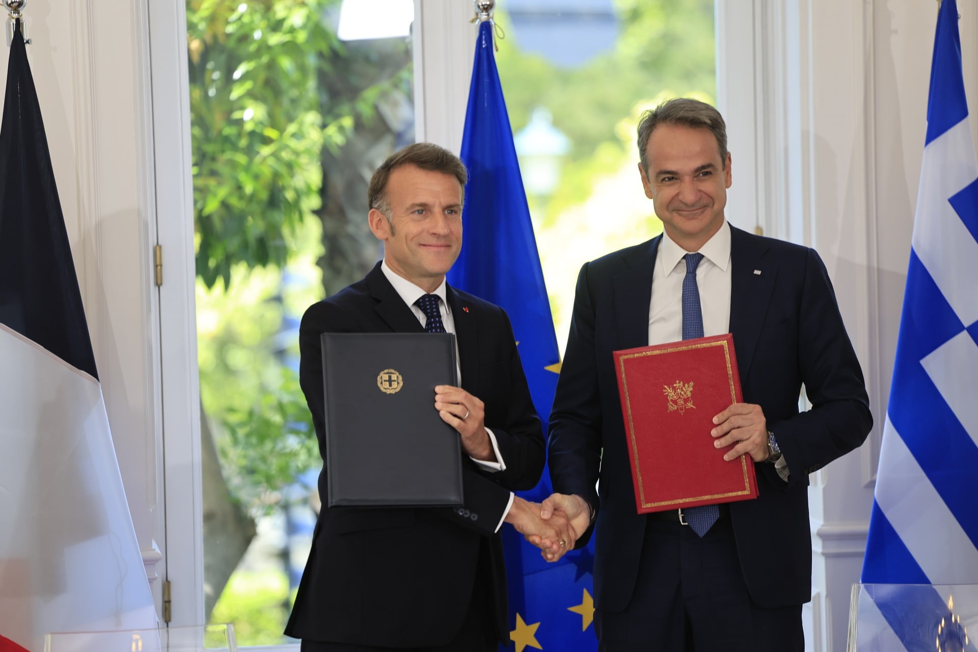 Live: Υπογράφεται η νέα αμυντική συμφωνία Ελλάδας - Γαλλίας: Σε λίγο κοινές δηλώσεις Μακρόν