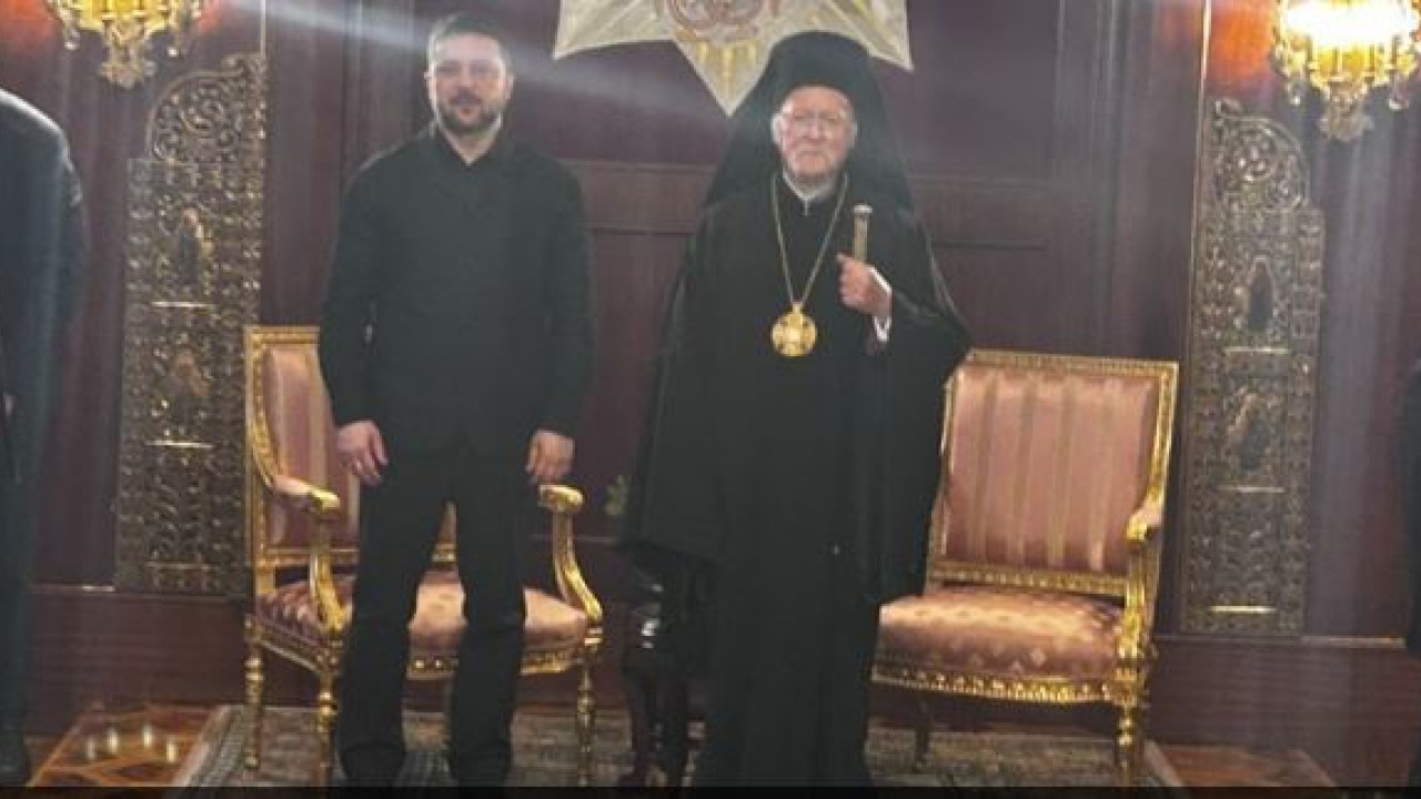 Συνάντηση Ζελένσκι με τον Οικουμενικό Πατριάρχη Βαρθολομαίο