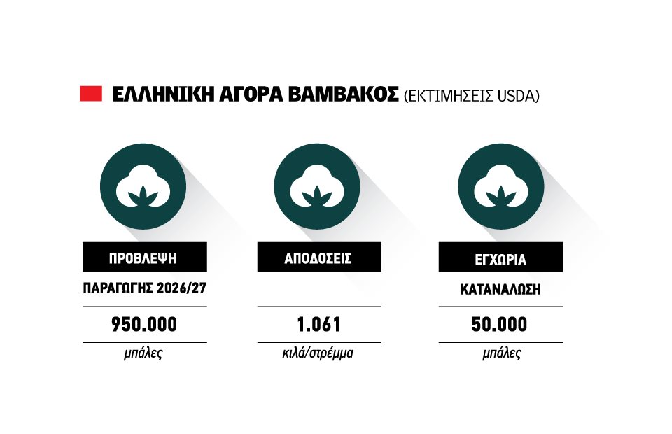 Περιορισμένες προπωλήσεις στο βαμβάκι, προσδοκίες για ακόμα καλύτερες τιμές