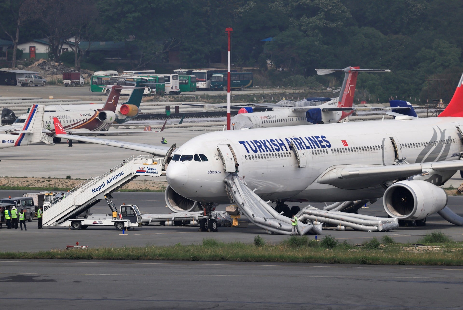 Turkish Airlines: Μικρής έκτασης φωτιά σε αεροσκάφος στο αεροδρόμιο του Κατμαντού