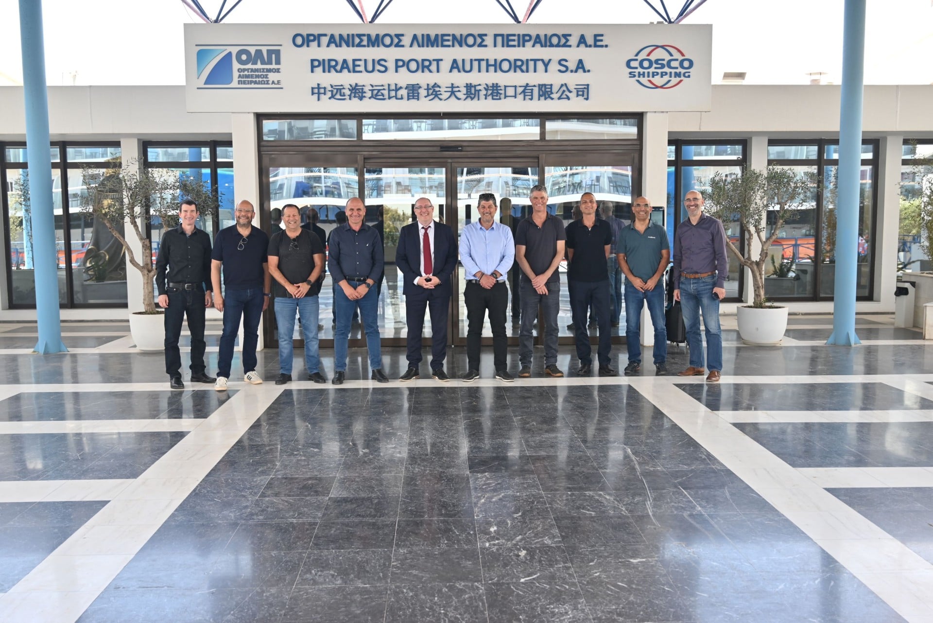 Επίσκεψη αντιπροσωπείας κορυφαίων οργανισμών λιμένων και ναυπήγησης από το Ισραήλ