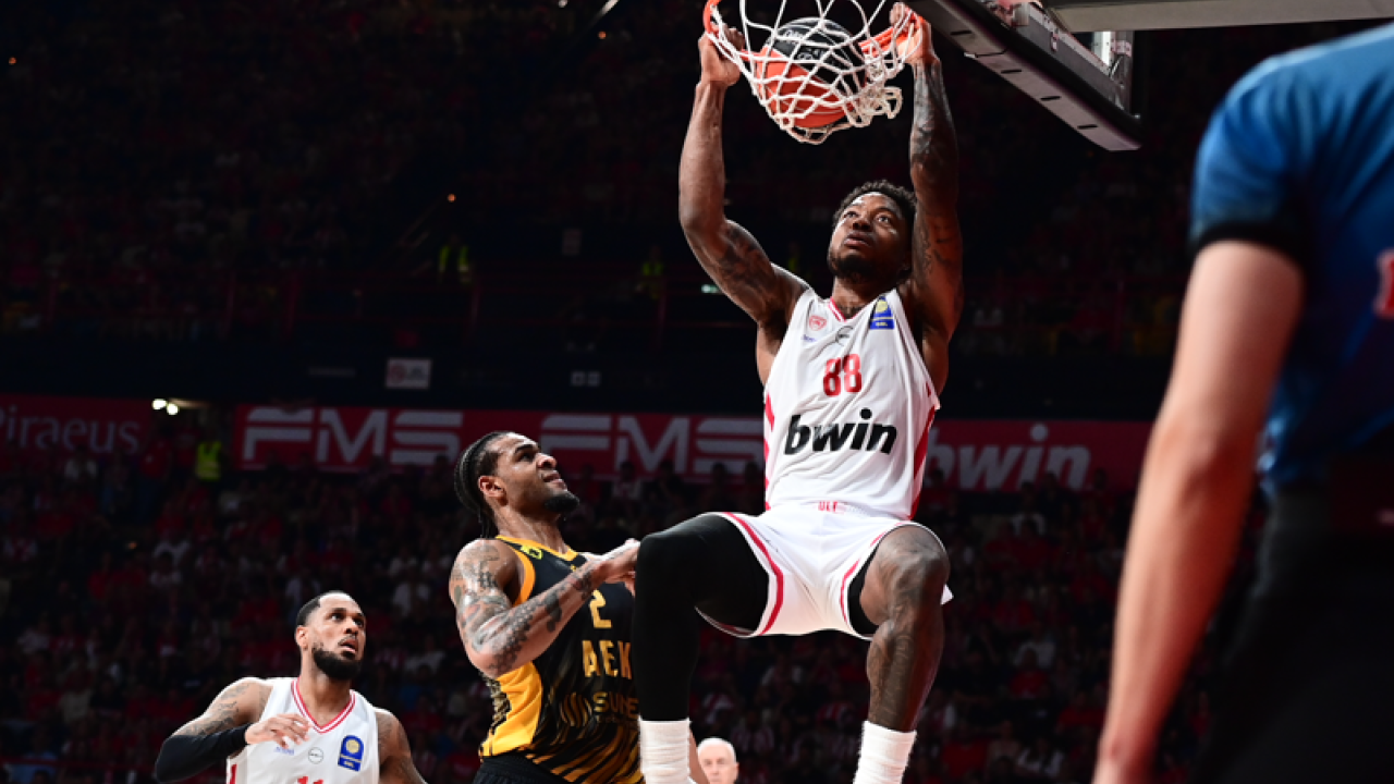 Basket League: Με φόρα από τη Euroleague, ο Ολυμπιακός νίκησε εύκολα την ΑΕΚ με 94-77