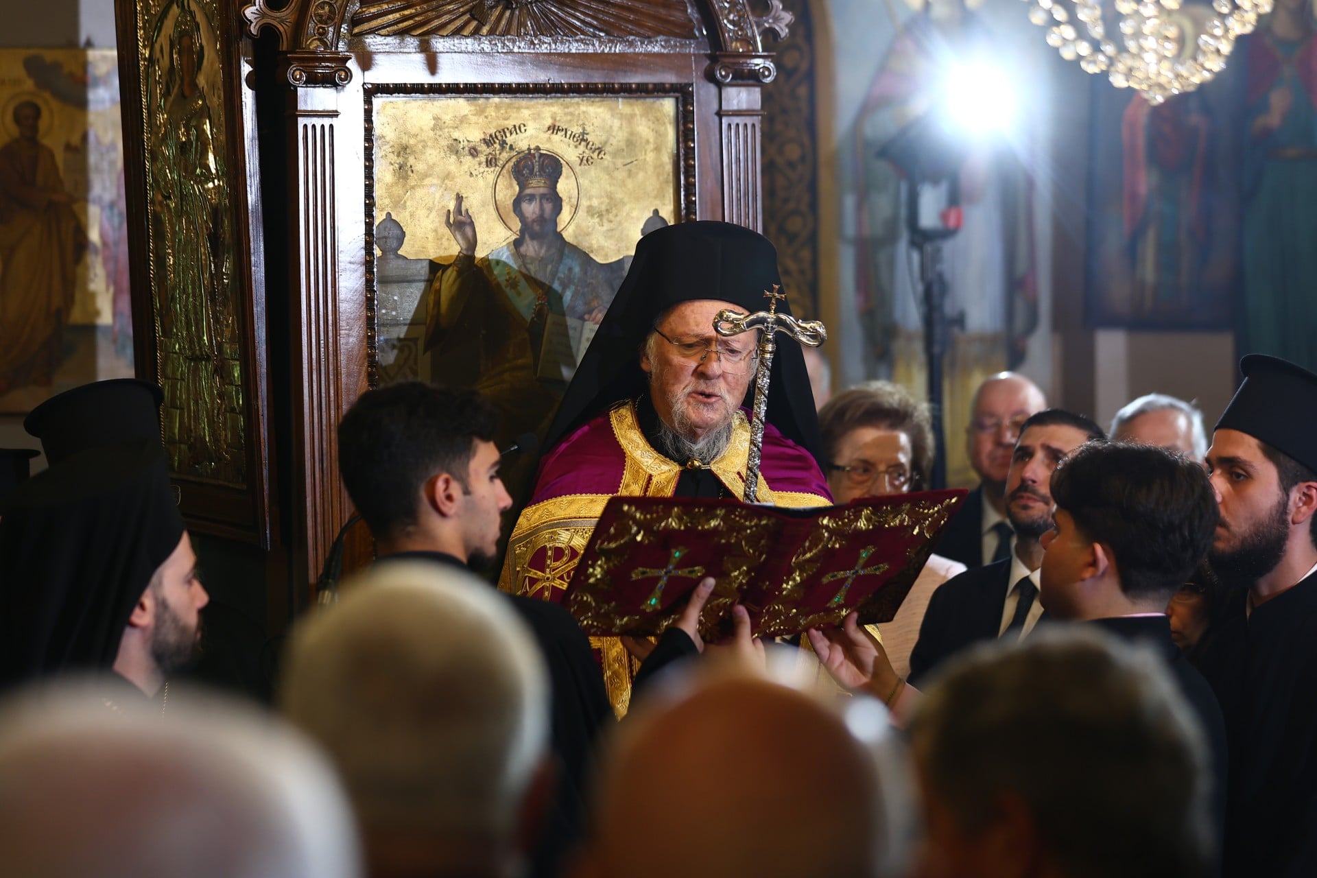 Χειροθέτησε Άρχοντα Οφφικιάλιο τον Διευθύνοντα Σύμβουλο της Εθνικής Τράπεζας, Παύλο Μυλωνά