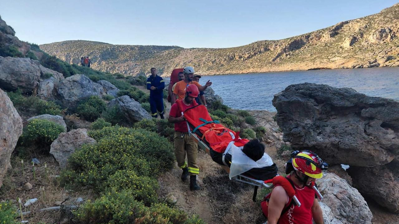 Διάσωση 24χρονου τουρίστα στη Σικάτη Καλύμνου