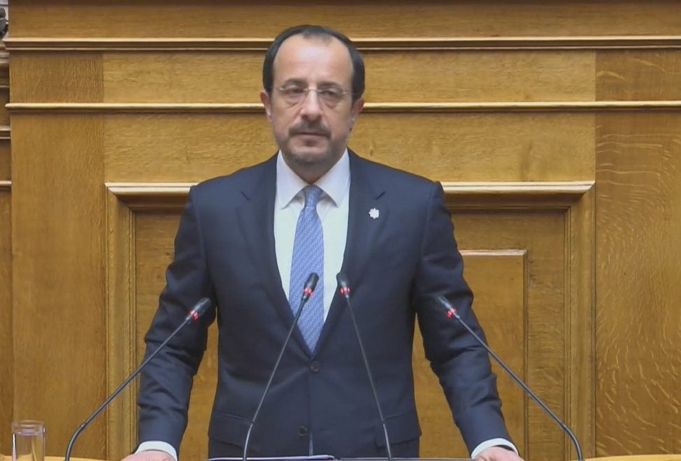 Live-Η ομιλία του Ν. Χριστοδουλίδη στην Ολομέλεια της Βουλής