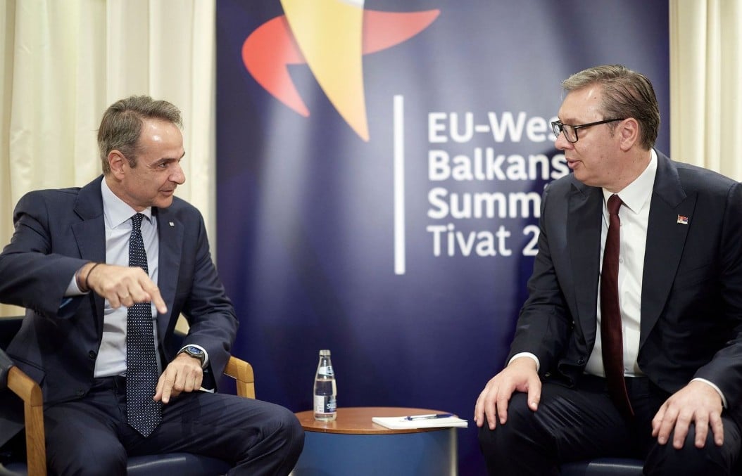 Συνάντηση Μητσοτάκη - Βούτσιτς στο Μαυροβούνιο: Στην ατζέντα η ενταξιακή πορεία της Σερβίας