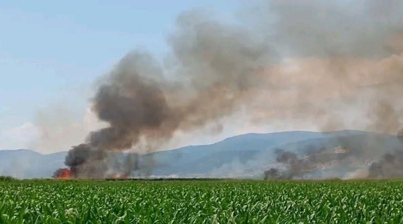 Οριοθετήθηκε η πυρκαγια στην Κερατέα