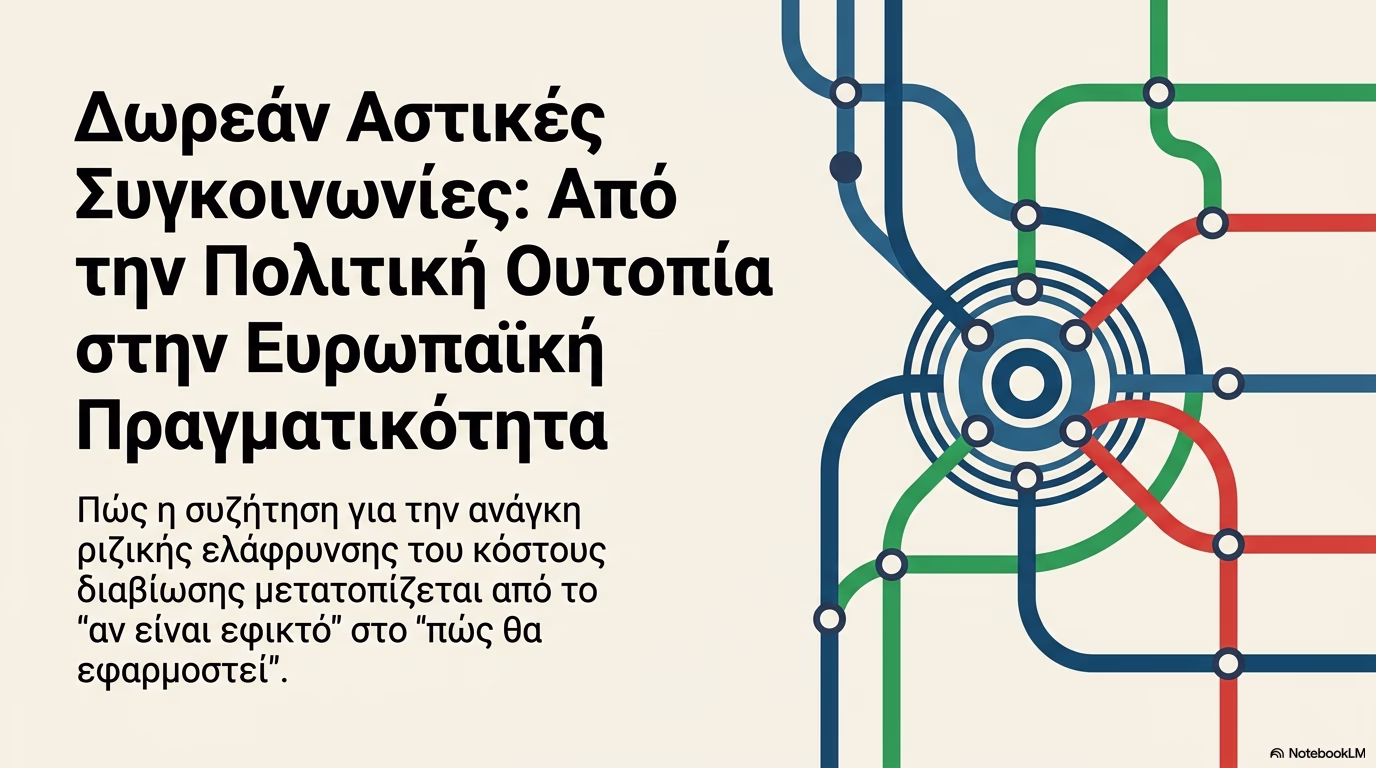 Δωρεάν μέσα μαζικής μεταφοράς: Το «όχι» της κυβέρνησης και τα παραδείγματα στην Ευρώπη