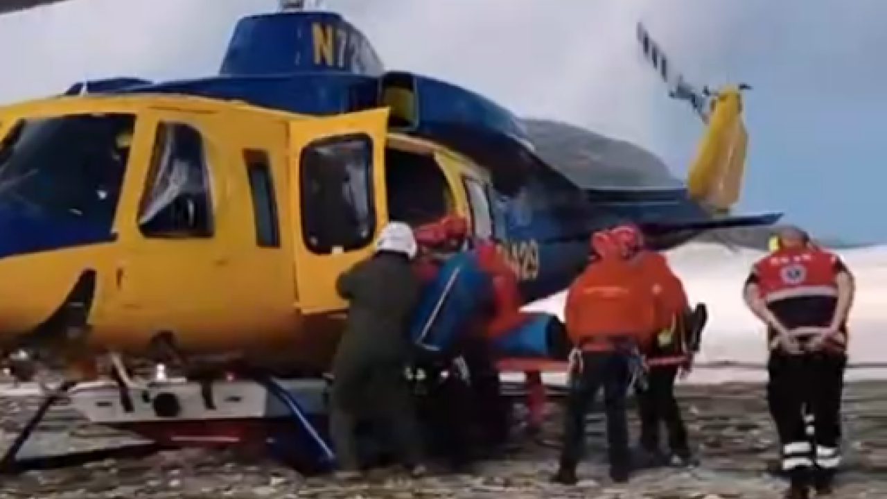 Βίντεο από την επιχείρηση διάσωσης του 59χρονου Τσέχου στον Όλυμπο