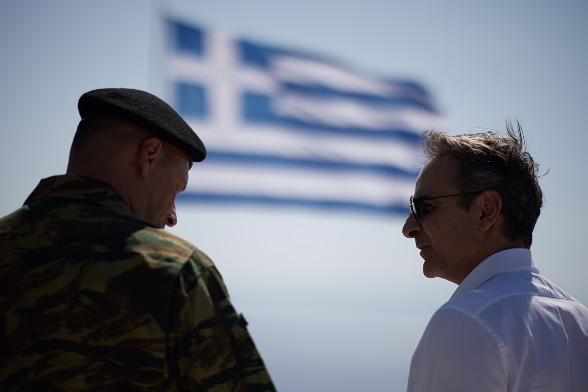 Με σκληρή γραμμή στο μεταναστευτικό ο Μητσοτάκης από το Αγαθονήσι