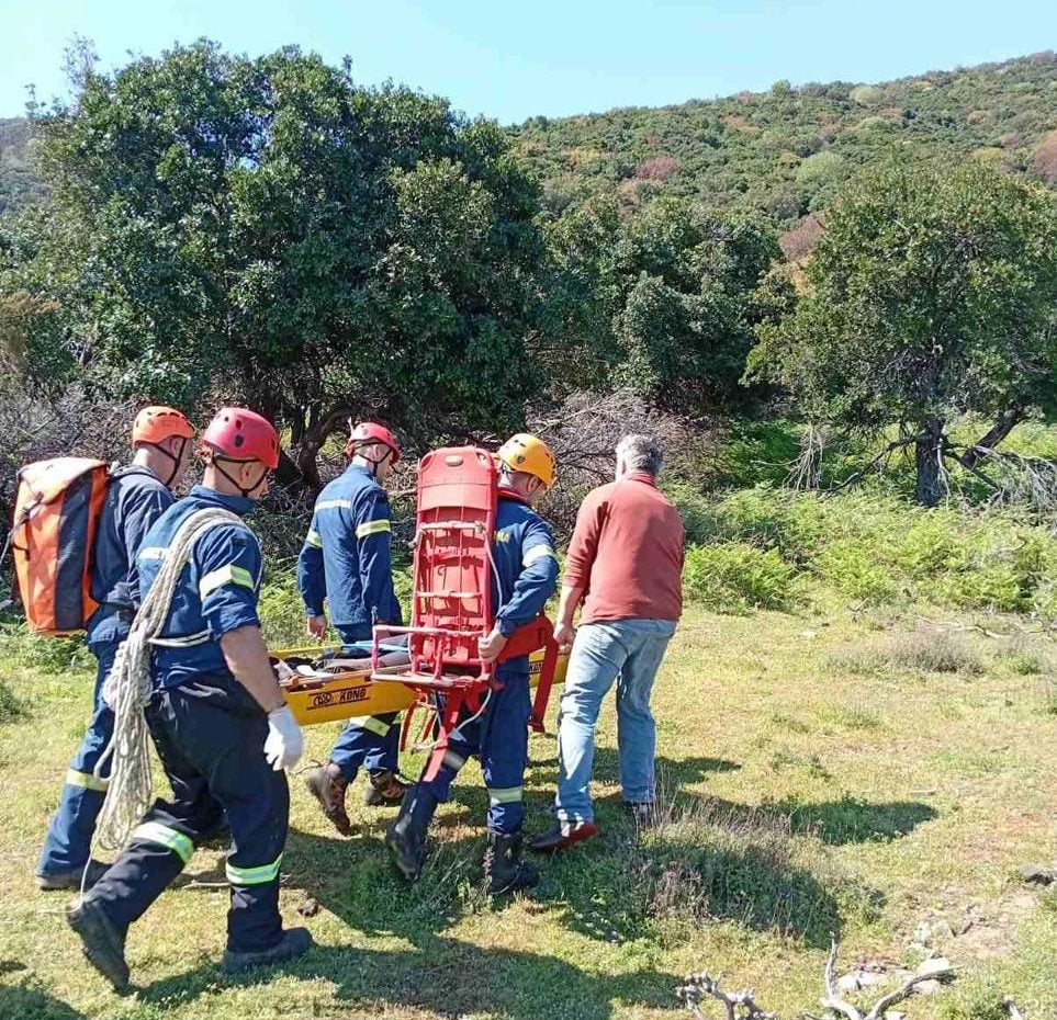 Αίσιο τέλος στην περιπέτεια νεαρού πεζοπόρου που τραυματίστηκε από πτώση στις Βάθρες Σαμοθράκης