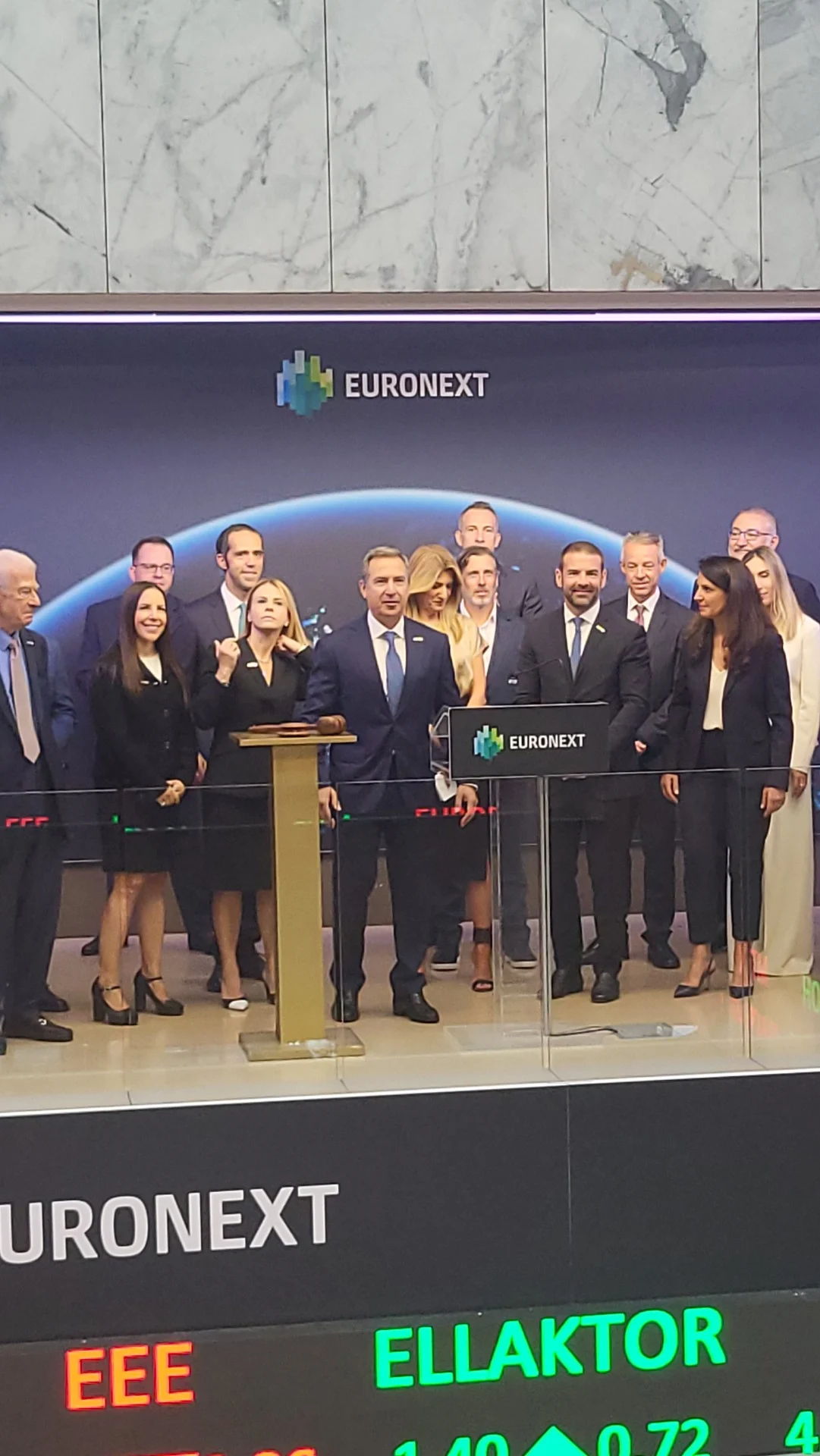 Το καμπανάκι της Euronext Athens χτύπησε ο πρόεδρος και CEO της Seanergy Σταμάτης Τσαντάνης