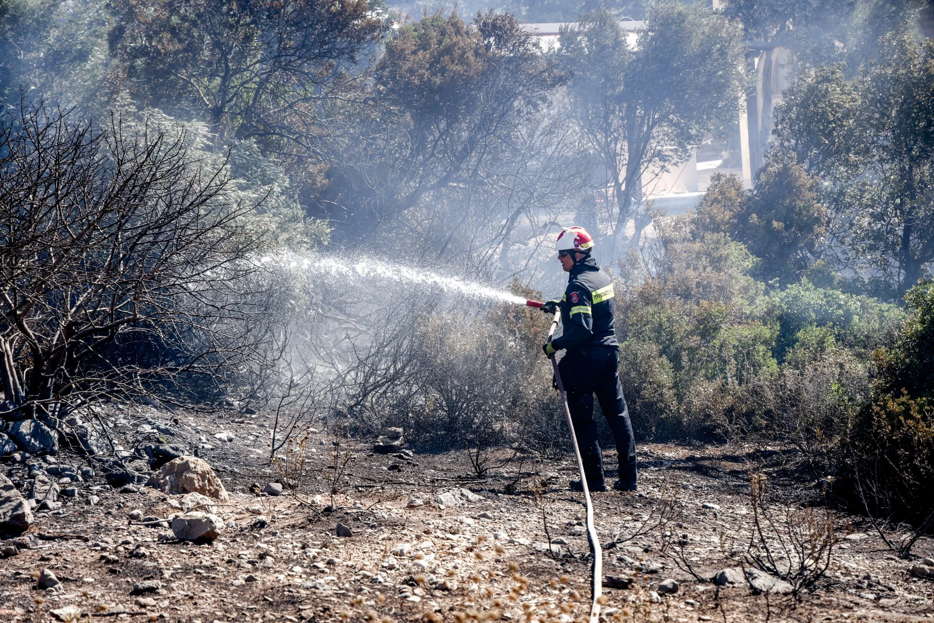 Βελτιωμένη εικόνα της φωτιάς στην περιοχή Φλόκα