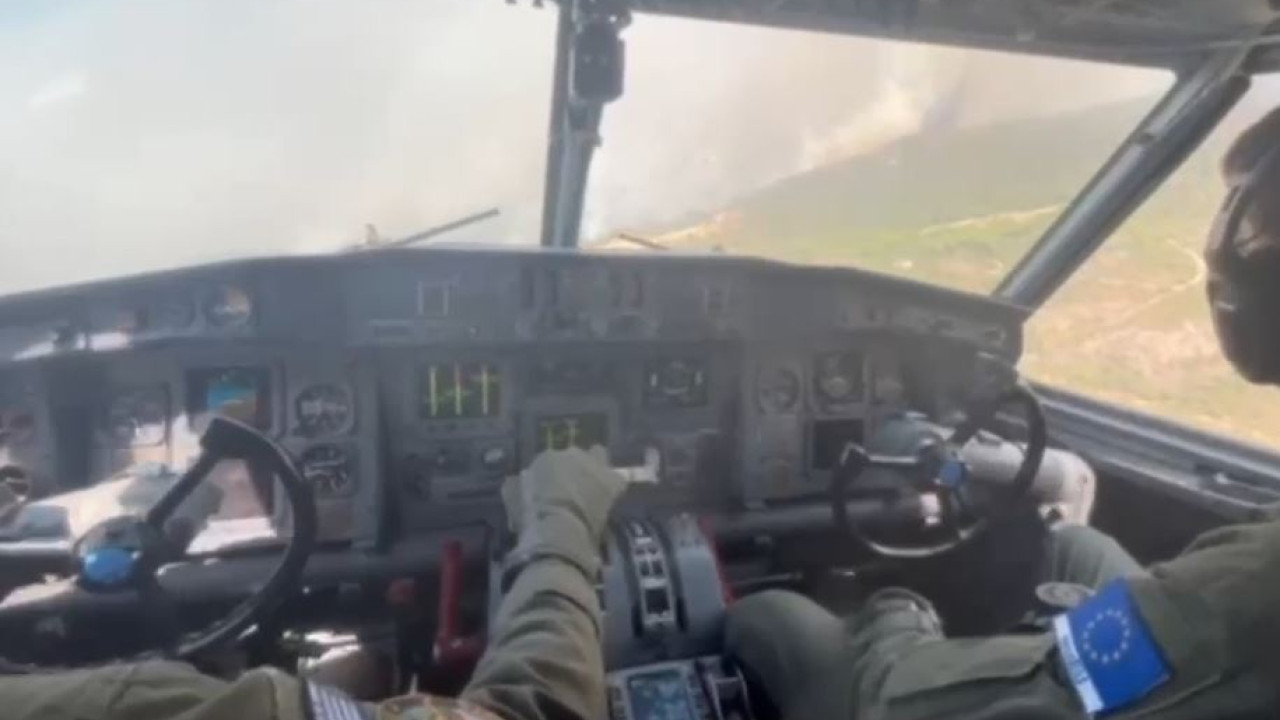 Τα ελληνικά Canadair στην καταστροφική φωτιά της Ισπανίας- Συγκλονιστικό βίντεο