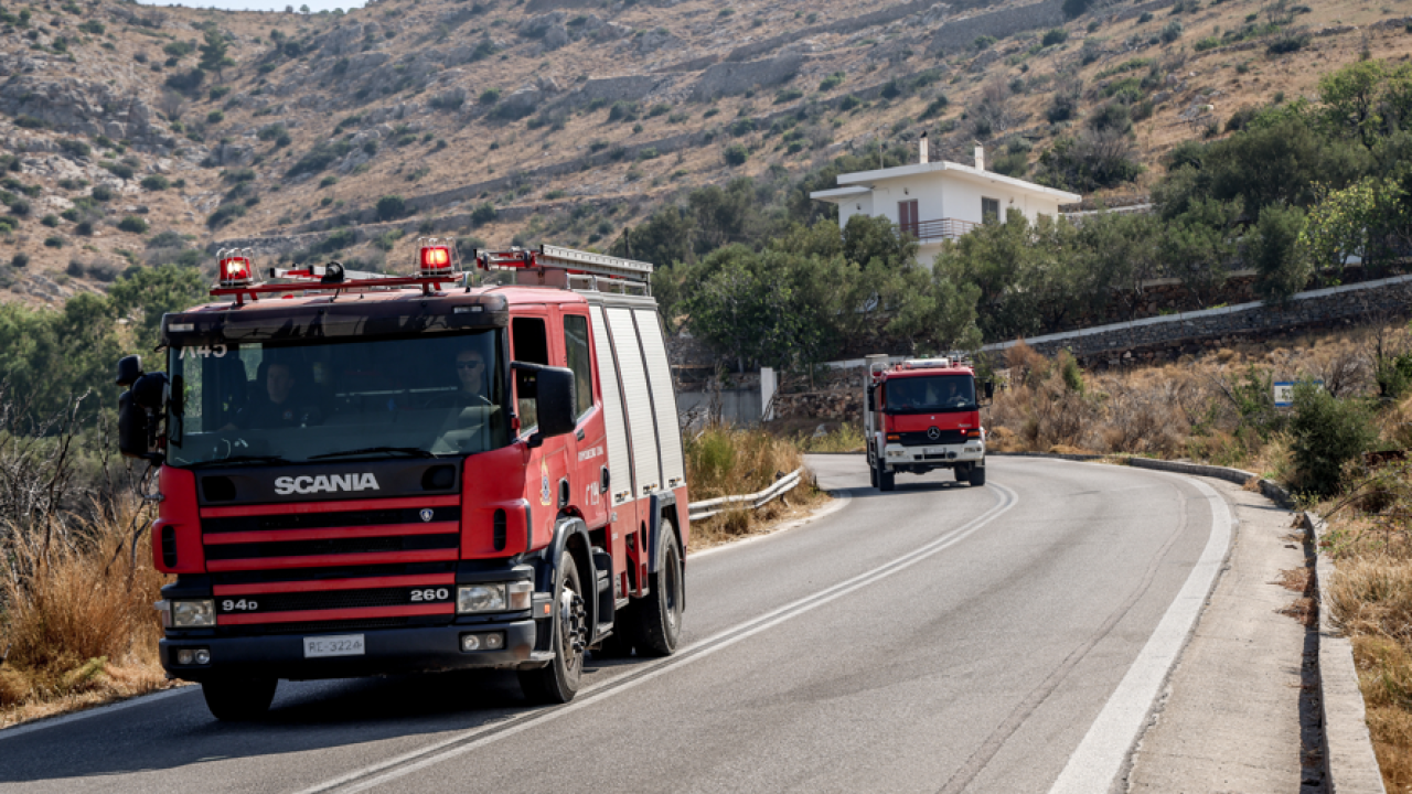 Σύλληψη στη Χίο για πυρκαγιά από αμέλεια κατά τη χρήση θαμνοκοπτικού