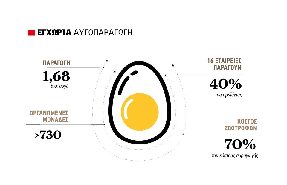Με καλές τιμές στα 5 ευρώ τα μεγάλα αυγά, εντείνονται όμως οι αγωνίες του κλάδου