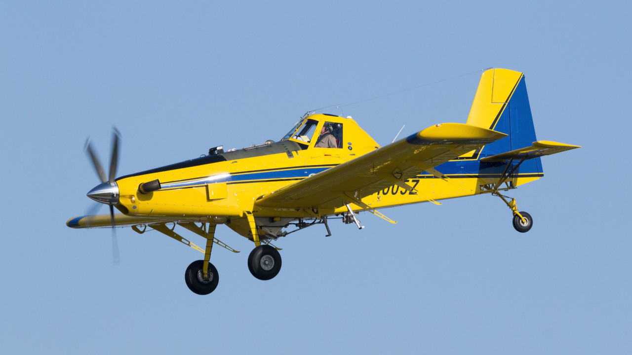 Προσθαλάσσωση Air Tractor ανοιχτά του Αστακού
