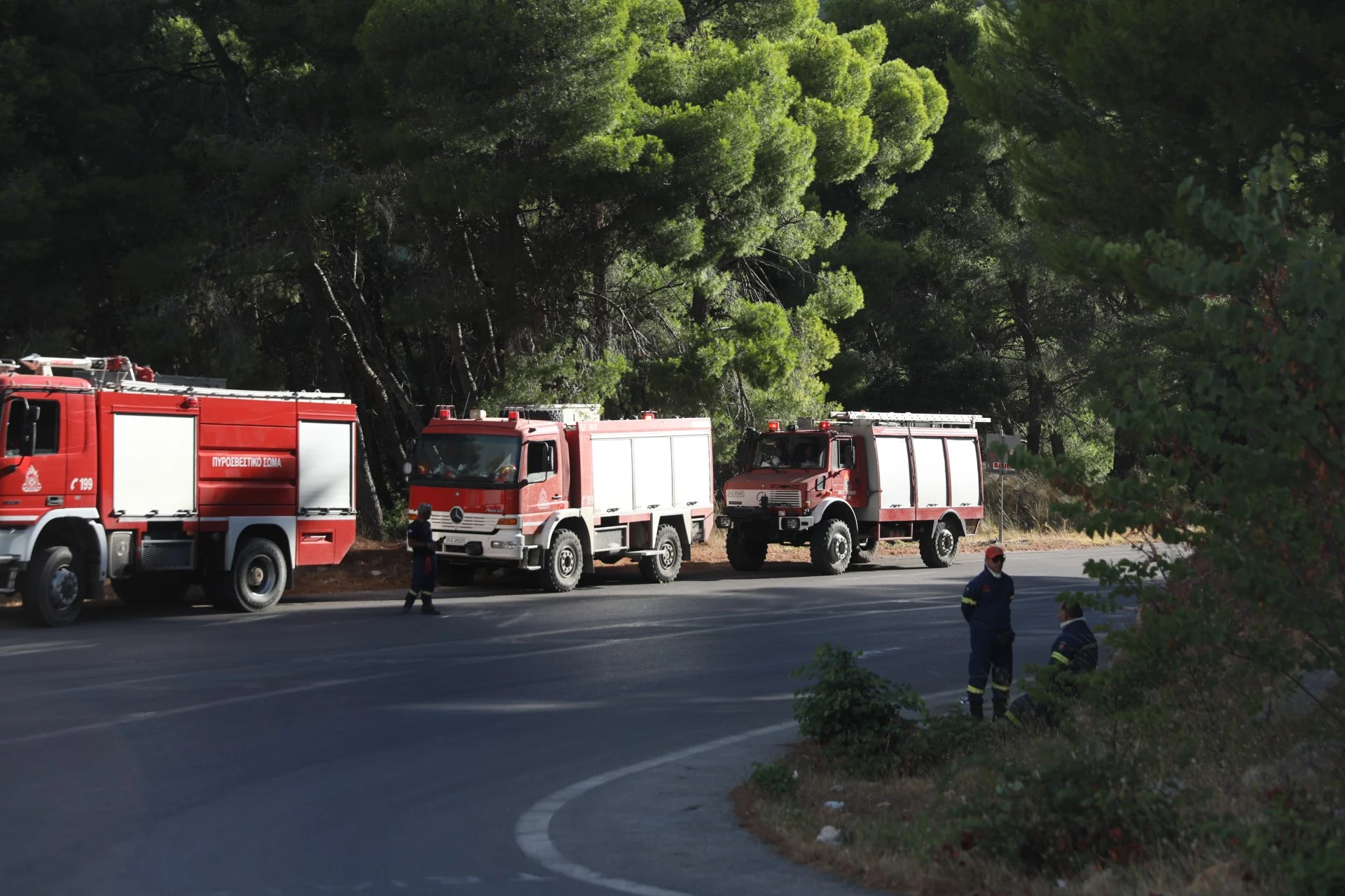 Ενίσχυση δυνάμεων στα πύρινα μέτωπα σε Βοιωτία και Αττική