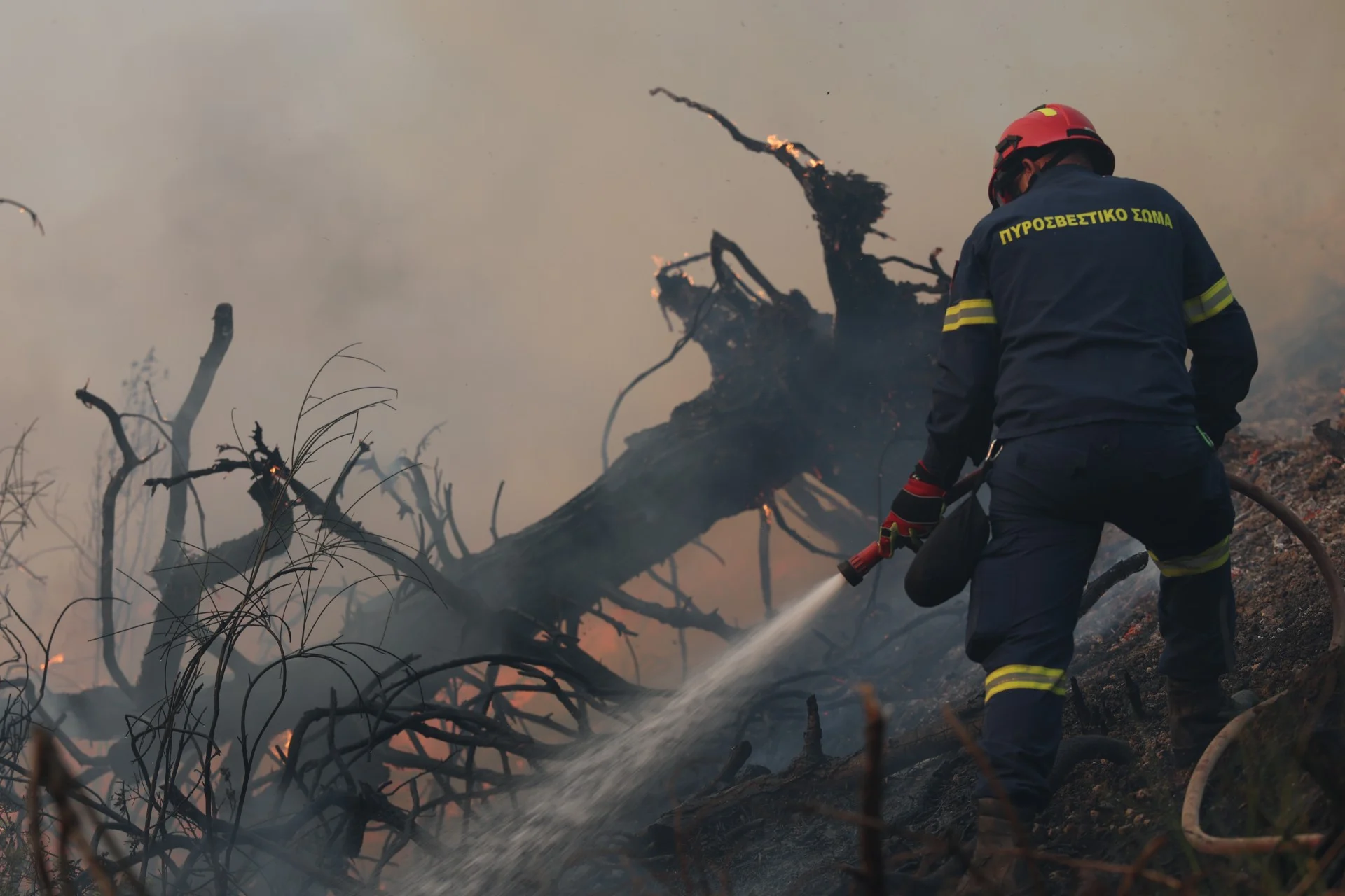 Κυκλοφοριακές ρυθμίσεις στην περιοχή των Αχαρνών λόγω πυρκαγιάς