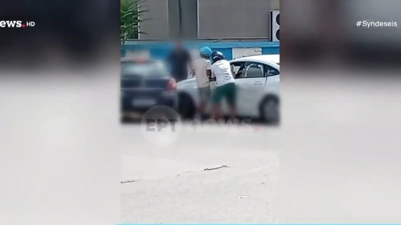 Θεσσαλονίκη: Άγρια καταδίωξη έξω από το ΑΧΕΠΑ – Στο πεζοδρόμιο το ένα όχημα