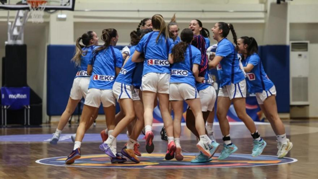 Υπέταξε τη Δανία και τερμάτισε πρώτη στον 5ο όμιλο του Ευρωμπάσκετ U16 η Εθνική Κορασίδων